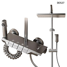 Πολυτελές σύστημα ντους με κουμπιά πιάνου και 4 λειτουργίες – χρώμα νίκελ - DD527 - Sellzone.bg Πολυτελές σύστημα ντους με κουμπιά πιάνου και 4 λειτουργίες – χρώμα νίκελ - DD527